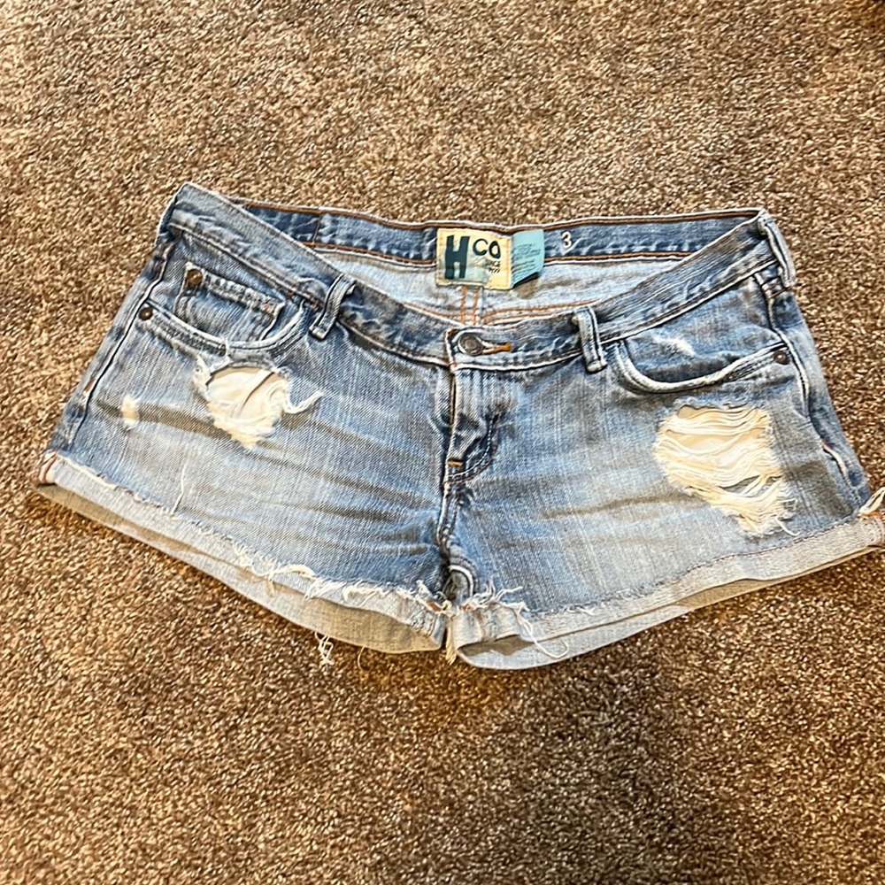 Hollister distressed Jean shorts